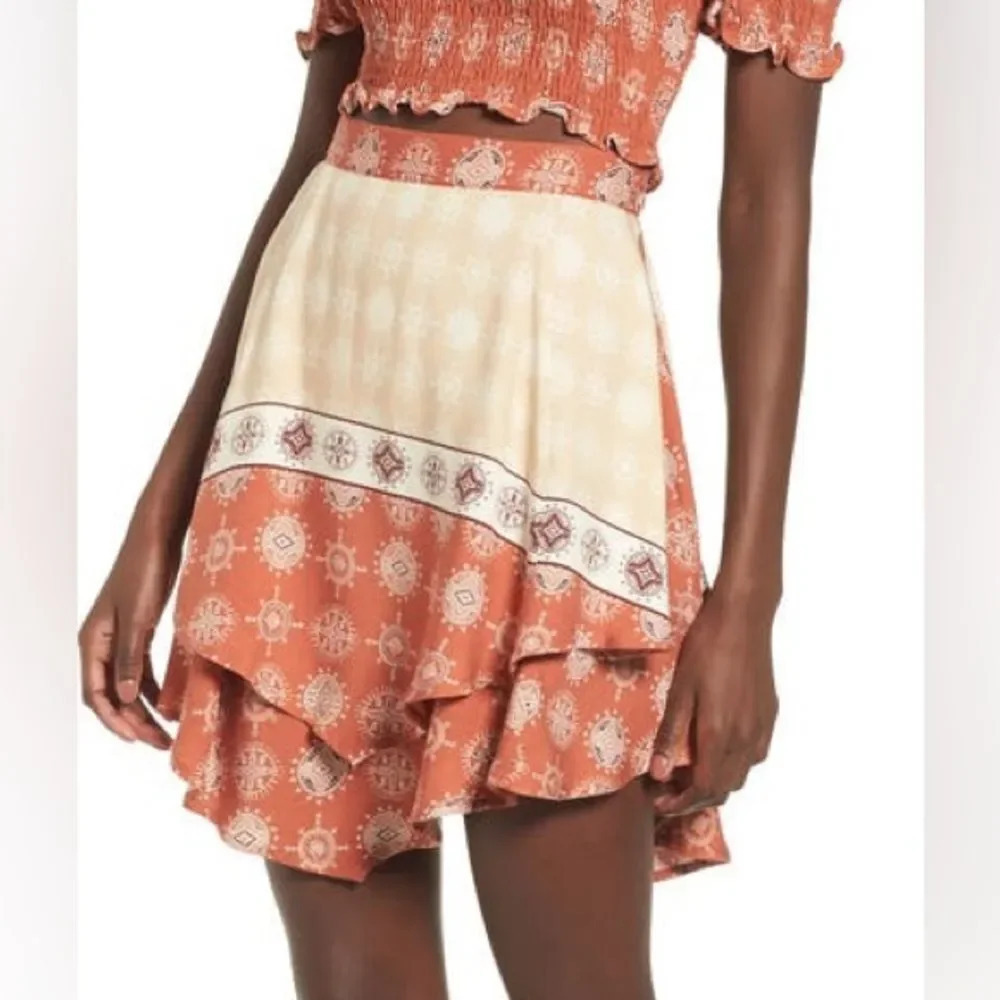SOMEDAYS LOVIN Heart of a Fighter Handkerchief Hem Ra Ra Skirt in Multi